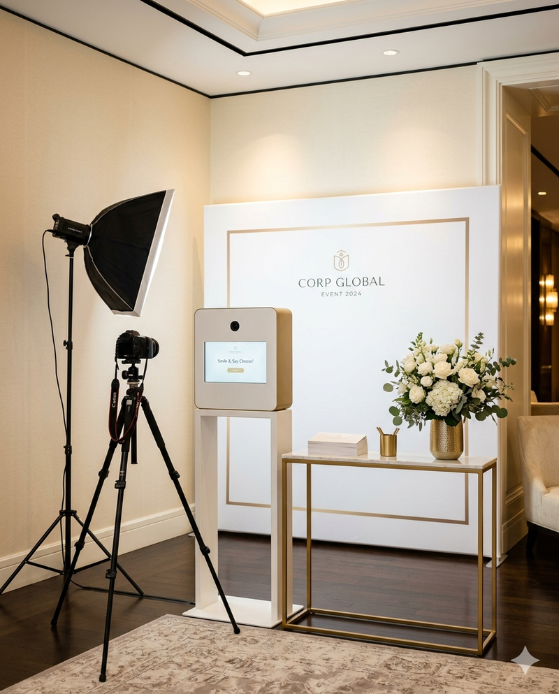Corporate event with premium photo booth
