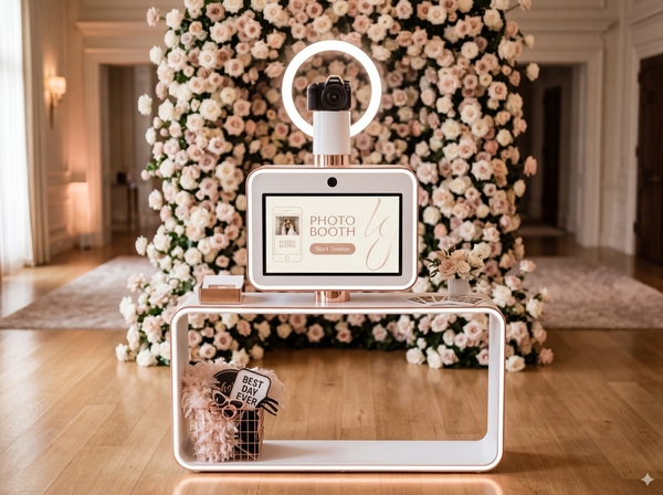 Premium luxury photo booth setup