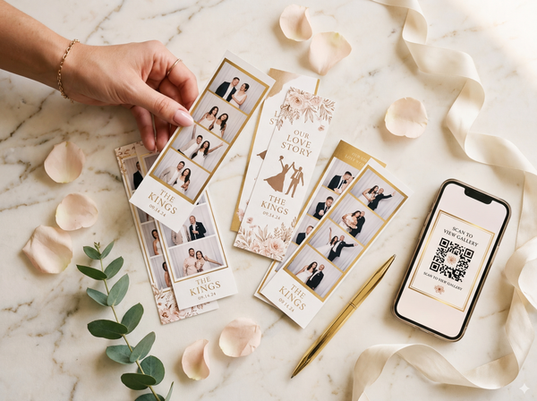 Luxury instant photo prints with custom overlays